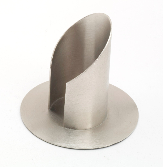 Kerzenständer für Kommunionkerze silber matt Ø 4 cm
